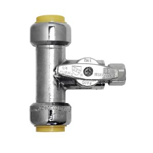 Supply Valve for PEX and copper 1/2"x1/2"x1/4"