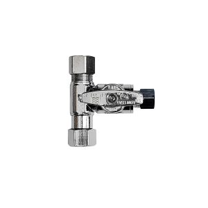 Undersink Water Filter Supply valve - 3/8"x3/8"x1/4"